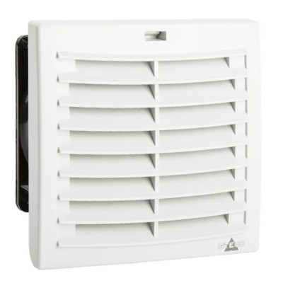 STEGO FPI/FPO 018 Series Filter Fan, 24V DC, 4.1W Power, 63 m³/h Filtered Air Flow, 118 m³/h Unimpeded Air Flow, , 124 IP54