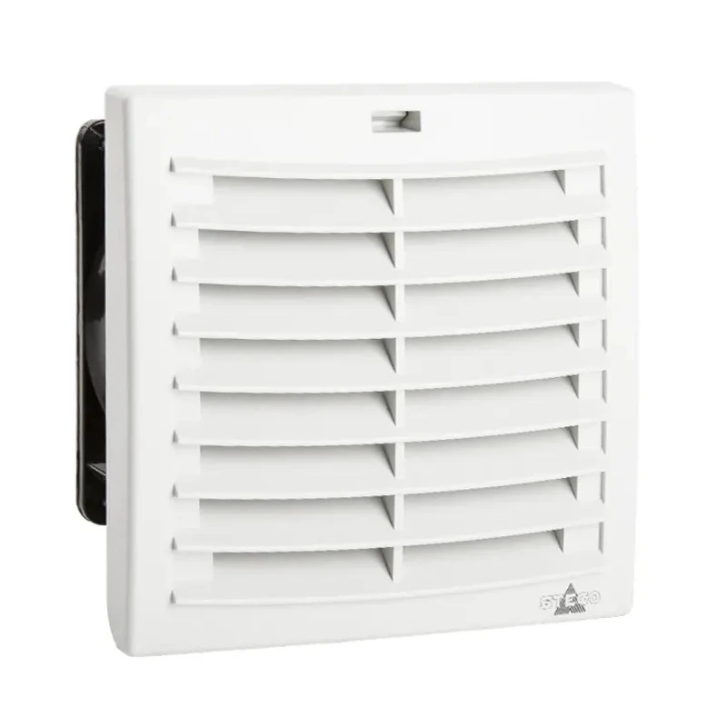 STEGO FPI/FPO 018 Series Filter Fan, 24V DC, 4.1W Power, 56 m³/h Filtered Airflow, 66 m³/h Unimpeded Airflow, , 124 mm IP54