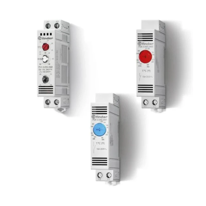 Finder 7T Series NC Enclosure Thermostat 20 A 250 V AC Operating Temperature 0 to 60°C 7T.81.0.000.2403