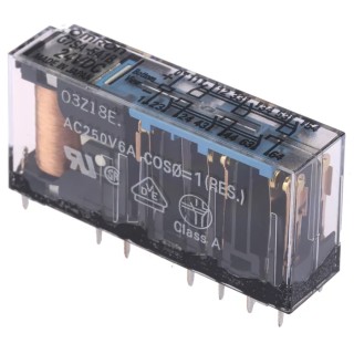 Omron 24V DC Safety Relay PCB Terminal, Front, Back Mount, 6A Contact Current, IP20 Protection G7SA