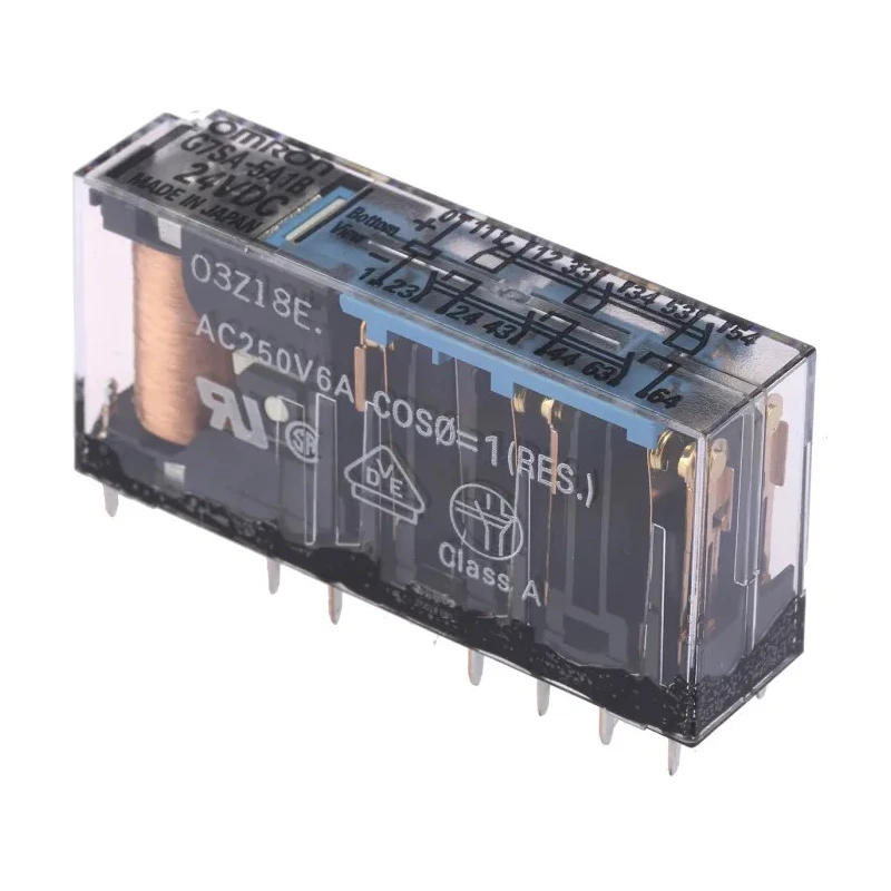 Omron 24V DC Safety Relay PCB Terminal, Front, Back Mount, 6A Contact Current, IP20 Protection G7SA