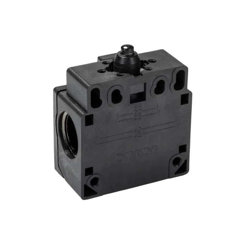 Omron D4N Series Plunger Limit Switch, 1 NO/1 NC, IP67 Rated, 250V AC, Snap Action, M20 Terminal 