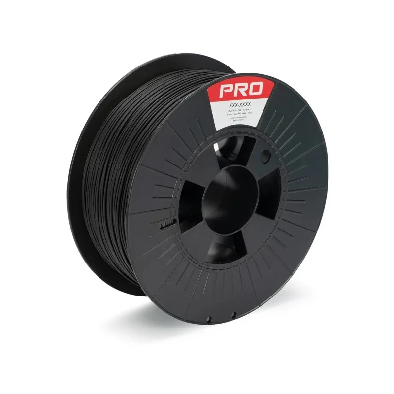 RS PRO 1.75 mm Matte Black PLA Matt Fused Deposition Modelling 3D Printer Filament 1 kg 183-0251