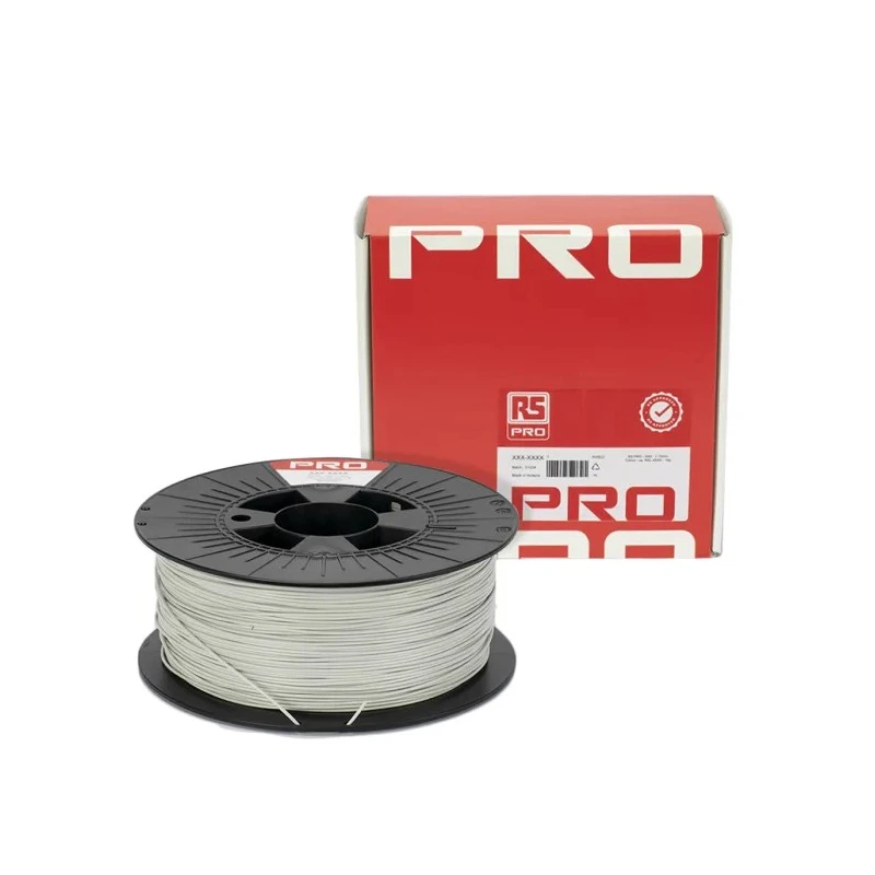 RS PRO 1.75 mm Light Grey PLA 3D Printer Filament 1 kg 205°C 3D Printing Material 183-0285