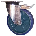 LAG Braked Swivel Castor 350 kg Load Capacity 100 mm Polyurethane Wheel 37405FR