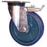 LAG Braked Swivel Castor 350 kg Load Capacity 100 mm Polyurethane Wheel 37405FR