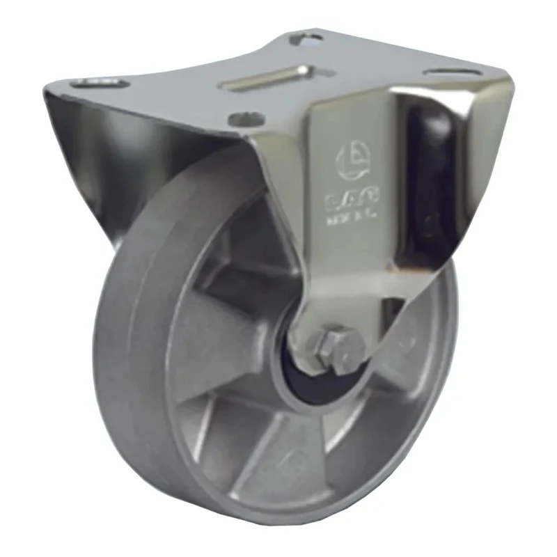 LAG Fixed Castor Wheel Aluminium, 85 mm Diameter, 150 kg Load Capacity, Ball Bearing, Die Cast Aluminium Hub 39158