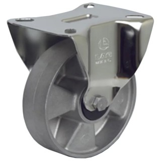 LAG Fixed Castor 370 kg Load Capacity 140 mm Aluminium Wheel Stainless Steel Frame 39174