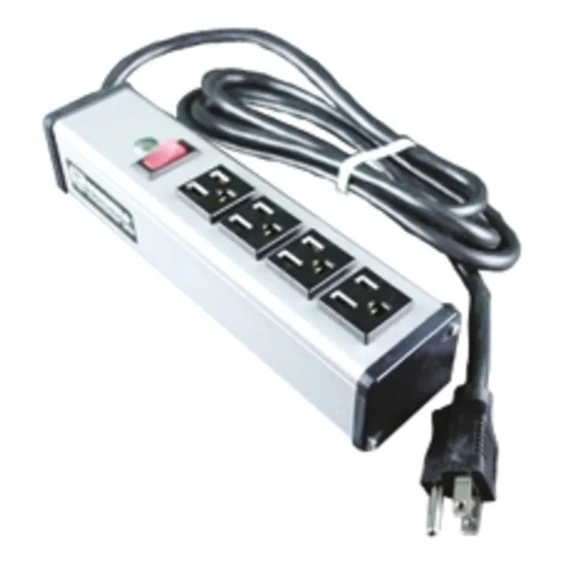 Wiremold Extension Lead Kit 4 Sockets 4.6 m Cable Length 15A Current 120V Surge Protection RCD Protected Switchable 836-1631