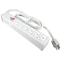 Wiremold 6 Socket 1.8 m Extension Lead Kit 120V Surge Protected Switchable R610 Series 836-1586