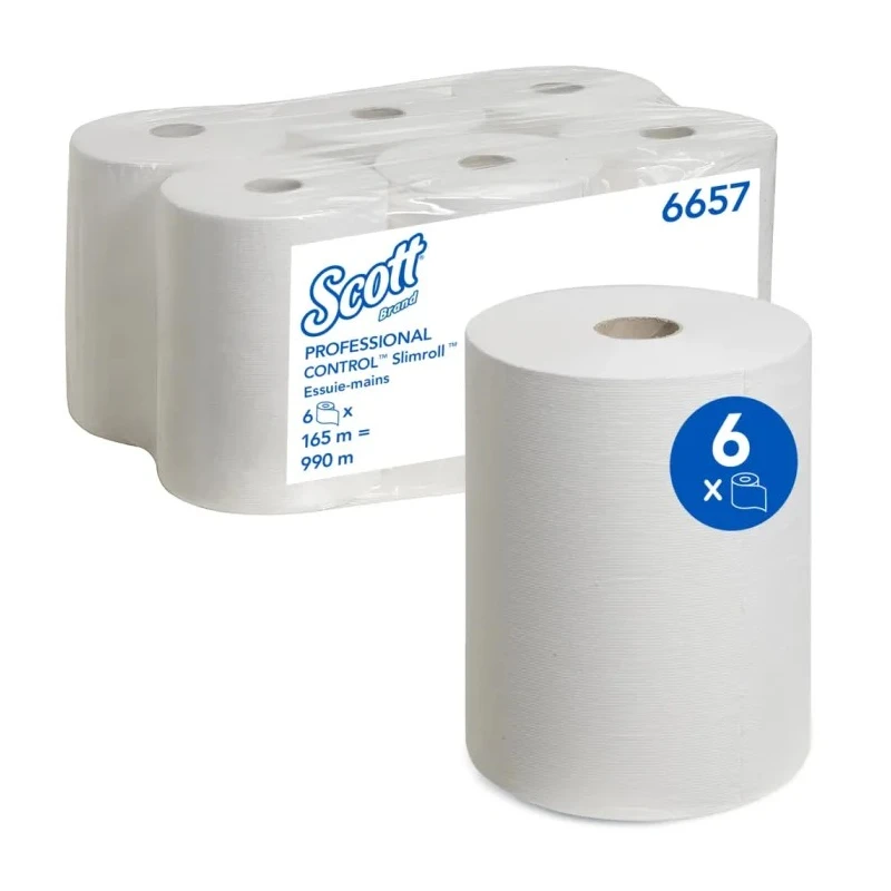 SCOTT Roll Hand Towels 198mm Width 1650000mm Length 1 Ply 990 Sheets 6657