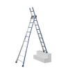 TUBESCA Aluminium 2-Section Combination Ladder 2.92 m Closed Height, 4.88 m Extended Height, 150 kg Load Capacity 02442610