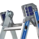 TUBESCA Aluminium 2-Section Combination Ladder 2.92 m Closed Height, 4.88 m Extended Height, 150 kg Load Capacity 02442610