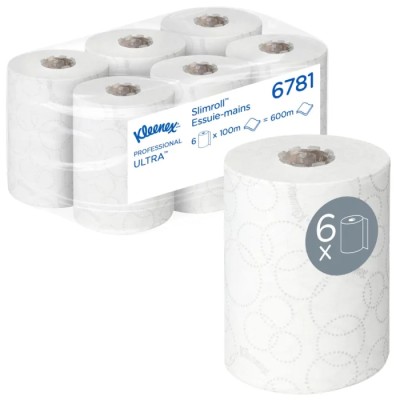 KLEENEX Roll Paper Hand Towels 198 x 1000000 mm 2 Ply 400 Sheets 6781