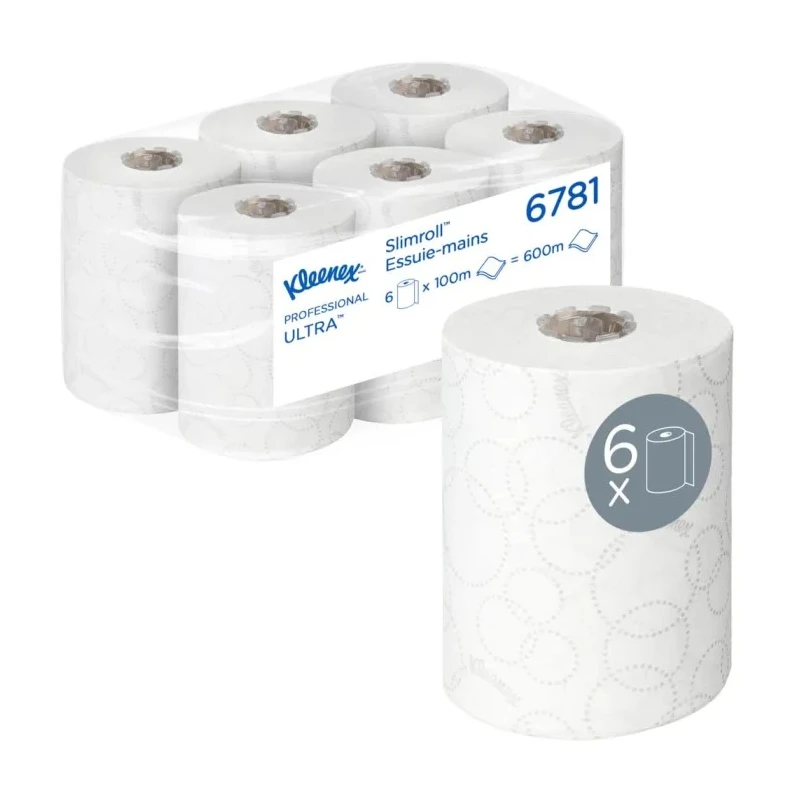 KLEENEX Roll Paper Hand Towels 198 x 1000000 mm 2 Ply 400 Sheets 6781