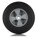 RS PRO Black Rubber Trolley Wheel Load Capacity 600kg Bore Diameter 20mm Wheel Diameter 255mm 183-0090