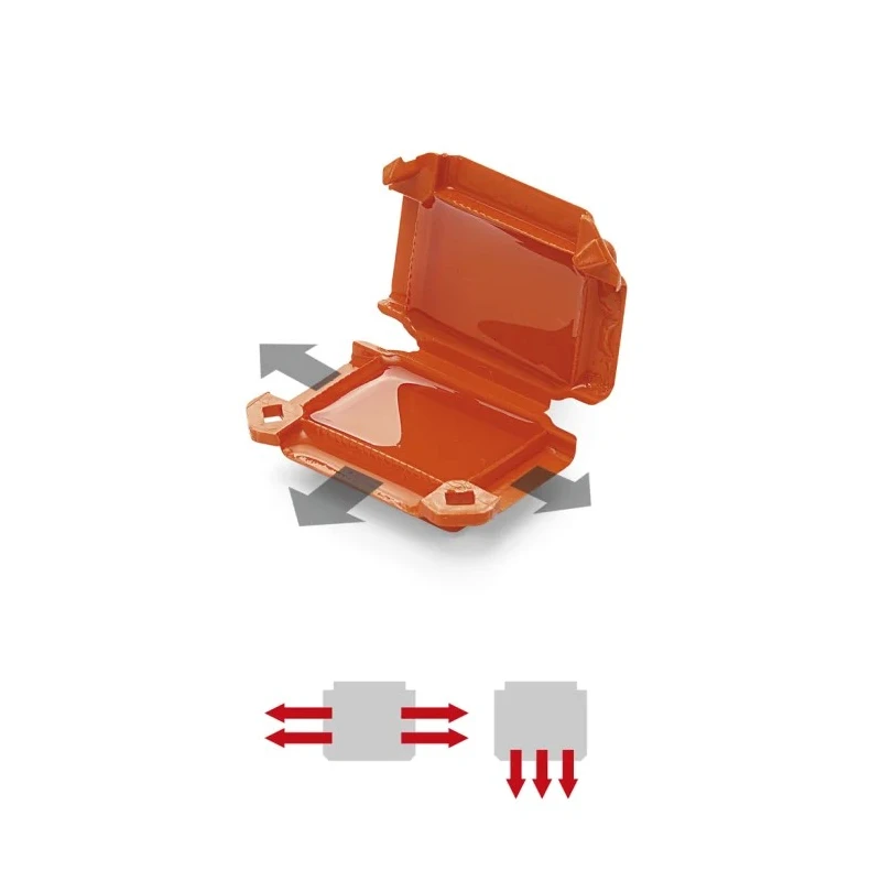 Raytech Orange Pre-filled Gel Potting Compound Blister Pack, Thermal Conductivity 0.2W/mK, Operating Temperature 90°C Happy0