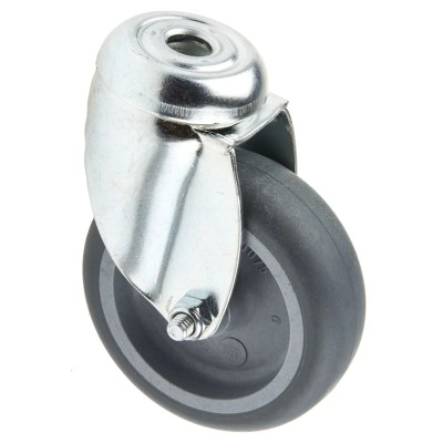 Tente Swivel Castor with 150 kg Load Capacity, 75 mm Thermoplastic Rubber Wheel, Pressed Steel Frame, Model 2470YGO075P30-11
