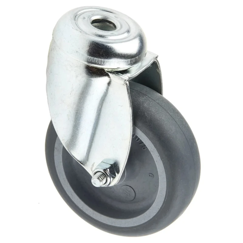 Tente Swivel Castor with 150 kg Load Capacity, 75 mm Thermoplastic Rubber Wheel, Pressed Steel Frame, Model 2470YGO075P30-11