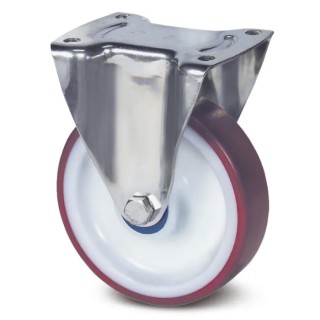 Tente Swivel Castor with 350 kg Load Capacity, 160 mm Polyurethane Wheel, Roller Bearing Hub 8478UAD160P63