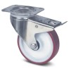 Tente Swivel Castor 350 kg Load Capacity, 160 mm Polyurethane Wheel, Stainless Steel Frame 8477UAD160P63