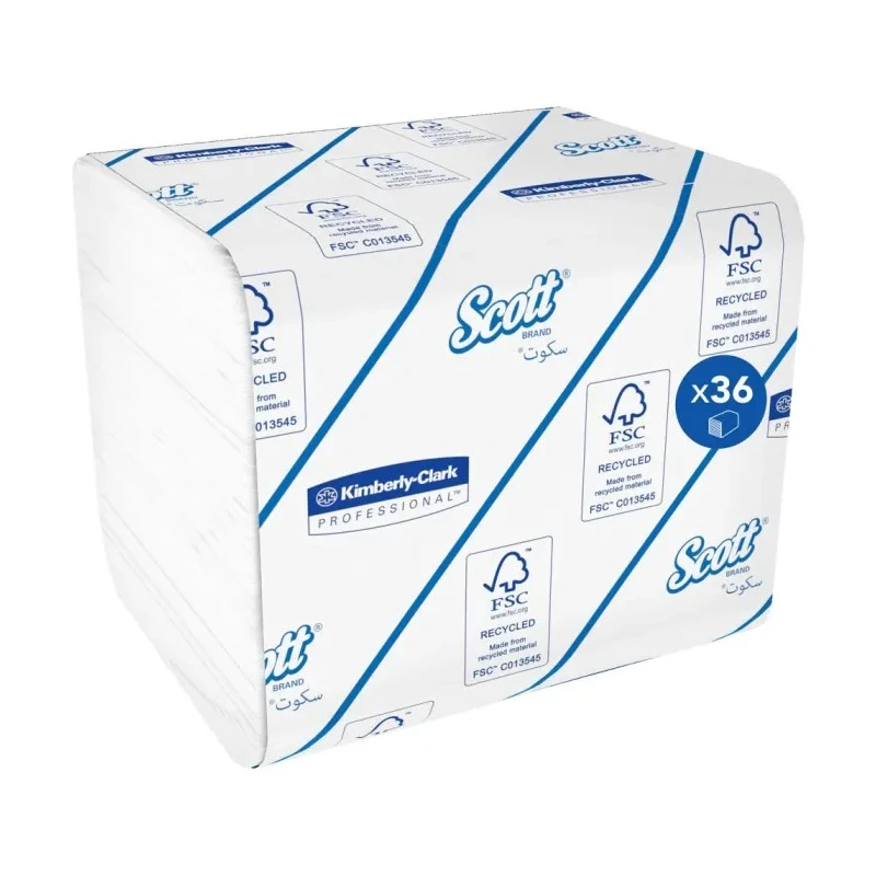 SCOTT Toilet Roll 36 Rolls 9000 Sheets Total Capacity High Demand Industrial Commercial 8042