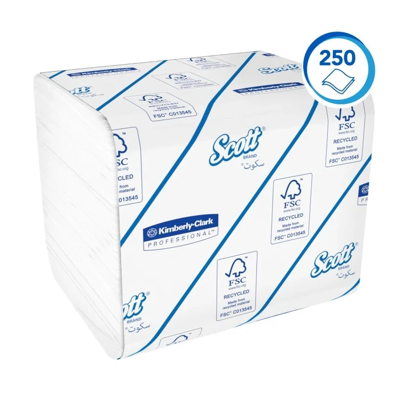 SCOTT Toilet Roll 36 Rolls 9000 Sheets Total Capacity High Demand Industrial Commercial 8042