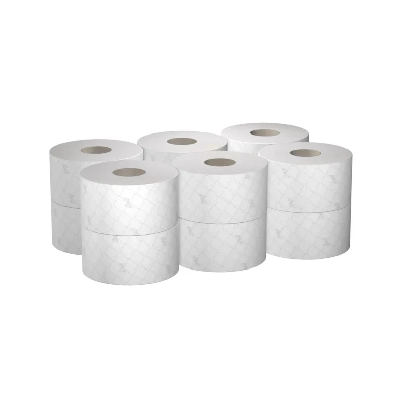 SCOTT Jumbo Toilet Roll 12 Rolls of 6000 Sheets 2 Ply, EU Ecolabel FSC Certified 8615
