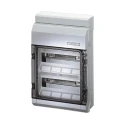 HENSEL Lockable KV Distribution Board Polystyrene 24 Way, Grey, IP65, 400V AC KV9224M