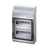 HENSEL Lockable KV Distribution Board Polystyrene 24 Way, Grey, IP65, 400V AC KV9224M