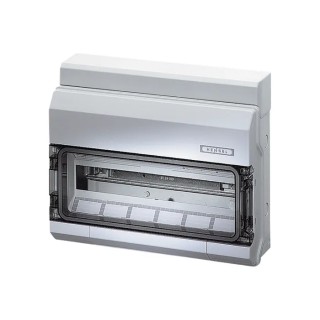 HENSEL Lockable KV 3, 1 Phase Distribution Board, 63A, Polystyrene, 18 Way KV9118M