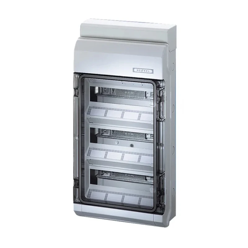 HENSEL Lockable KV Distribution Board Polystyrene Grey 36 Way 400V IP65 KV9336M