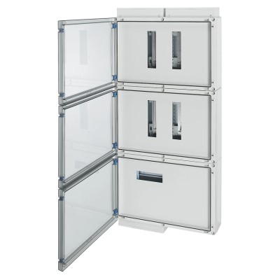 HENSEL Distribution Board 125A 16 Way Polycarbonate Enclosure FPVN1600GB