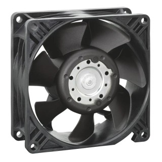 ebm-papst 3250 J - S-Panther Series Axial Fan, 12V DC, 35 W, 270 m³/h Air Flow, 7450 RPM, , 92x38.15x38.15 mm, Ball IP68