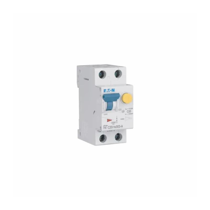 Legrand Residual Current Circuit Breaker with Overcurrent Protection 20A 1-Pole 30mA Trip 236965 PXK-C20/1N/003-A