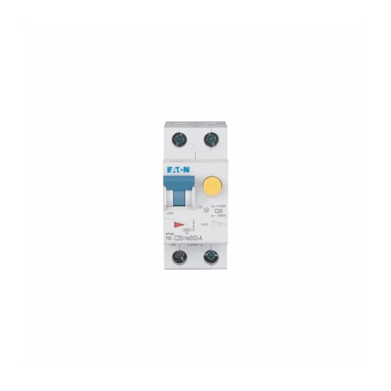 Legrand Residual Current Circuit Breaker with Overcurrent Protection 20A 1-Pole 30mA Trip 236965 PXK-C20/1N/003-A