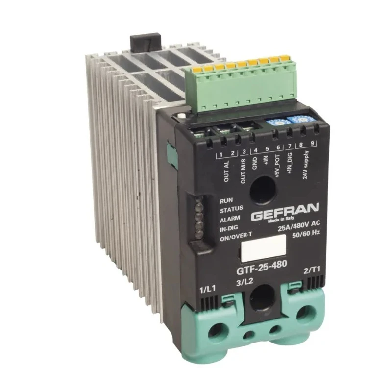 Gefran DIN Rail Power Controller Solid State Relay 760V 75A 1 Phase LED Display GTF-75-480-0-0-0-0 1-B-M