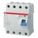 ABB Residual Current Circuit Breaker Series, 25A, 4-Pole, 300 mA Trip Sensitivity, Type AC, 1 kA Breaking Capacity FH200