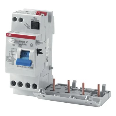 ABB Residual Current Device 63A 4-Pole 300mA Type AC 1kA Breaking Capacity 400V AC DDA200