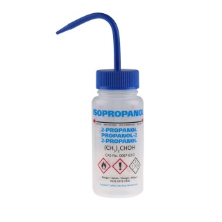 RS PRO 250ml Polyethylene Wide Neck Wash Bottle Blue Cap LDPE Laboratory Dispensing Container 838-6377