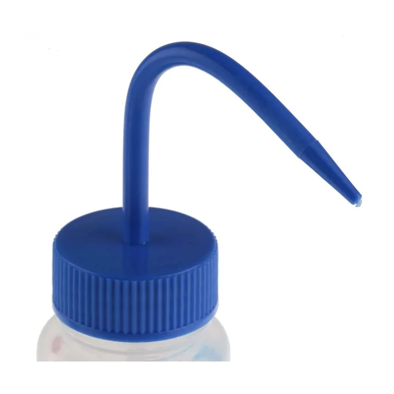 RS PRO 250ml Polyethylene Wide Neck Wash Bottle Blue Cap LDPE Laboratory Dispensing Container 838-6377