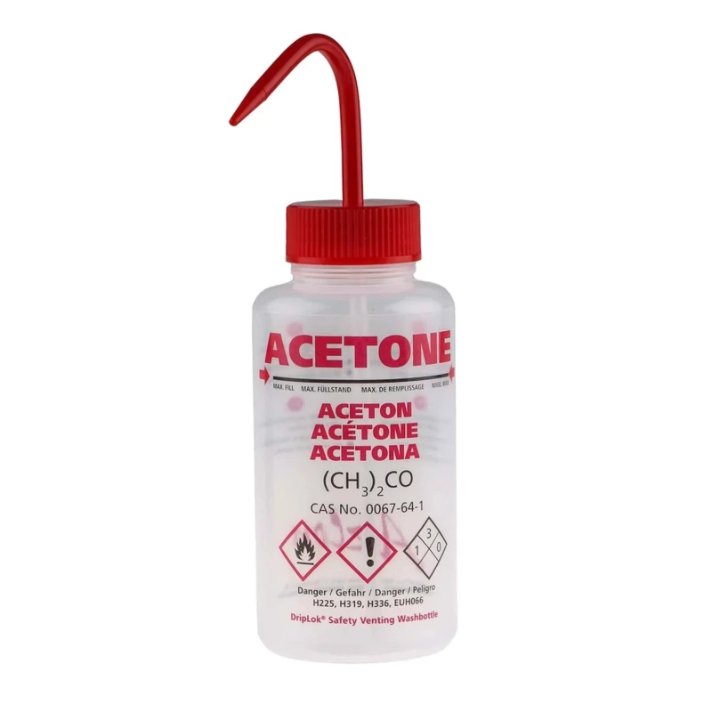 RS PRO 500ml Polyethylene Wide Neck Wash Bottle 838-6380