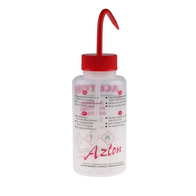 RS PRO 500ml Polyethylene Wide Neck Wash Bottle 838-6380