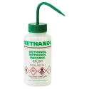 RS PRO 250ml Polyethylene Wide Neck Wash Bottle Green Lid Laboratory Bottle 838-6371