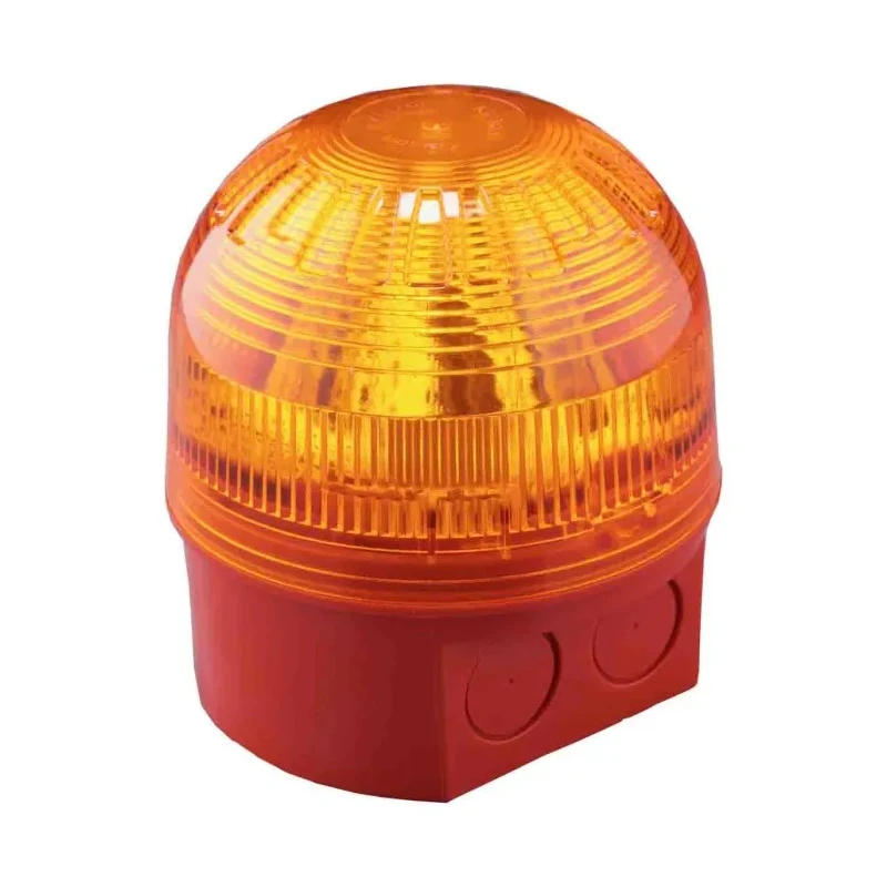 Klaxon Sonos Series Red Deep Base Sounder-Beacon Combination, IP65, 60V, 106 dB @ 1m, Electronic PSC-0049