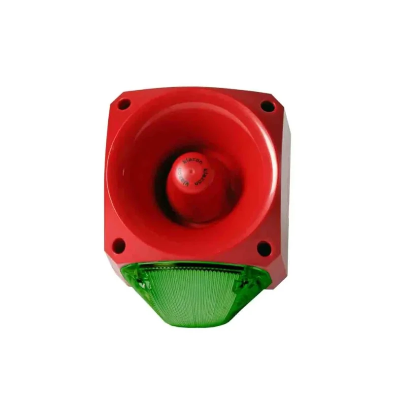 Klaxon Nexus 105 Series Green Sounder-Beacon Combination, IP66 60V Surface Mount 113 dB @ 1m High Output 
