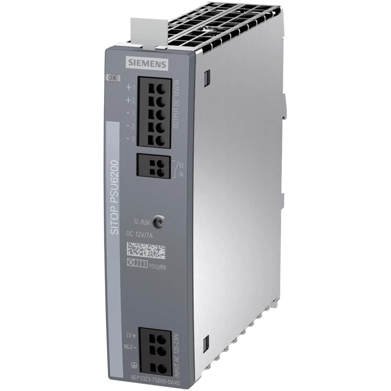Siemens SITOP PSU6200 Switched Mode DIN Rail Power Supply 240 V DC, 230 V AC Input 12 V DC, 7 A Output, 84 W 