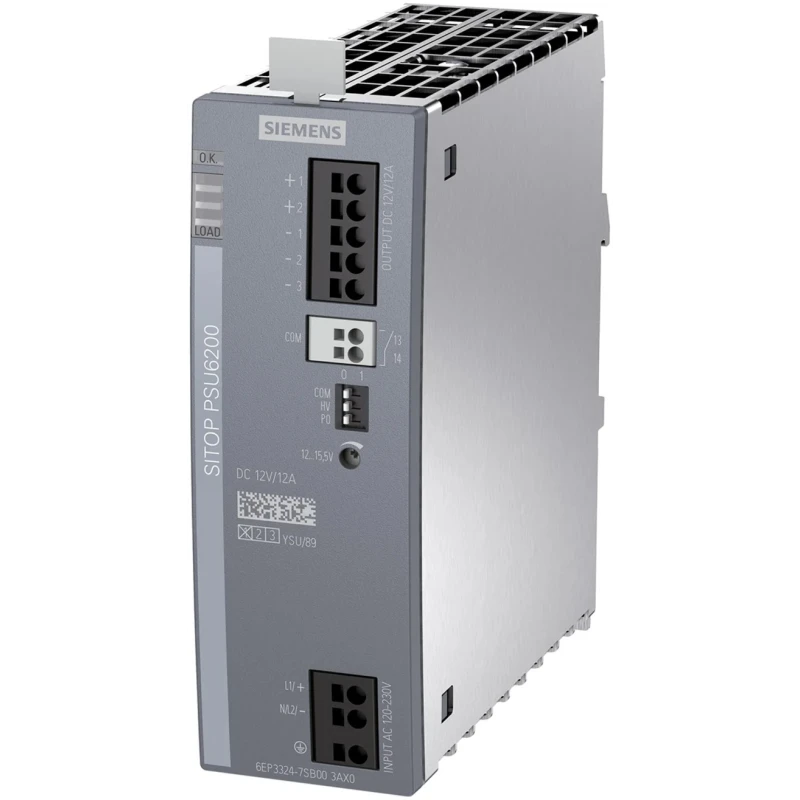 Siemens SITOP PSU6200 Switched Mode DIN Rail Power Supply 240 V dc, 230V ac AC/DC Input, 12V dc Output, 12 A, 144 W PSU6200