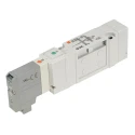 SMC Pneumatic Solenoid Valve 24V DC, 0.7 MPa Max Pressure, Die Cast Aluminium Body SV1000