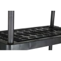 RS Pro Black 5 Shelf Polypropylene Scaffold Shelving Unit 1.76 m x 790 mm x 390 mm, Load Capacity 40 kg 838-6563
